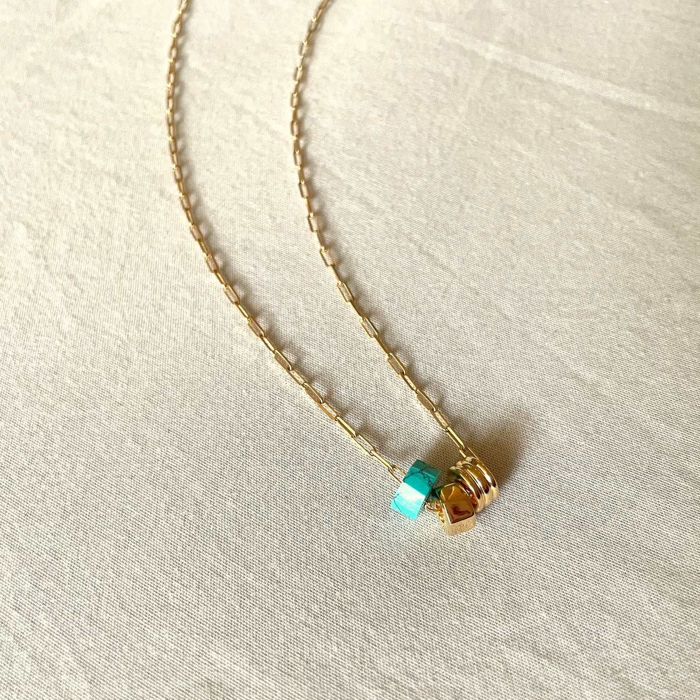 Manako Turquoise Bead Necklace