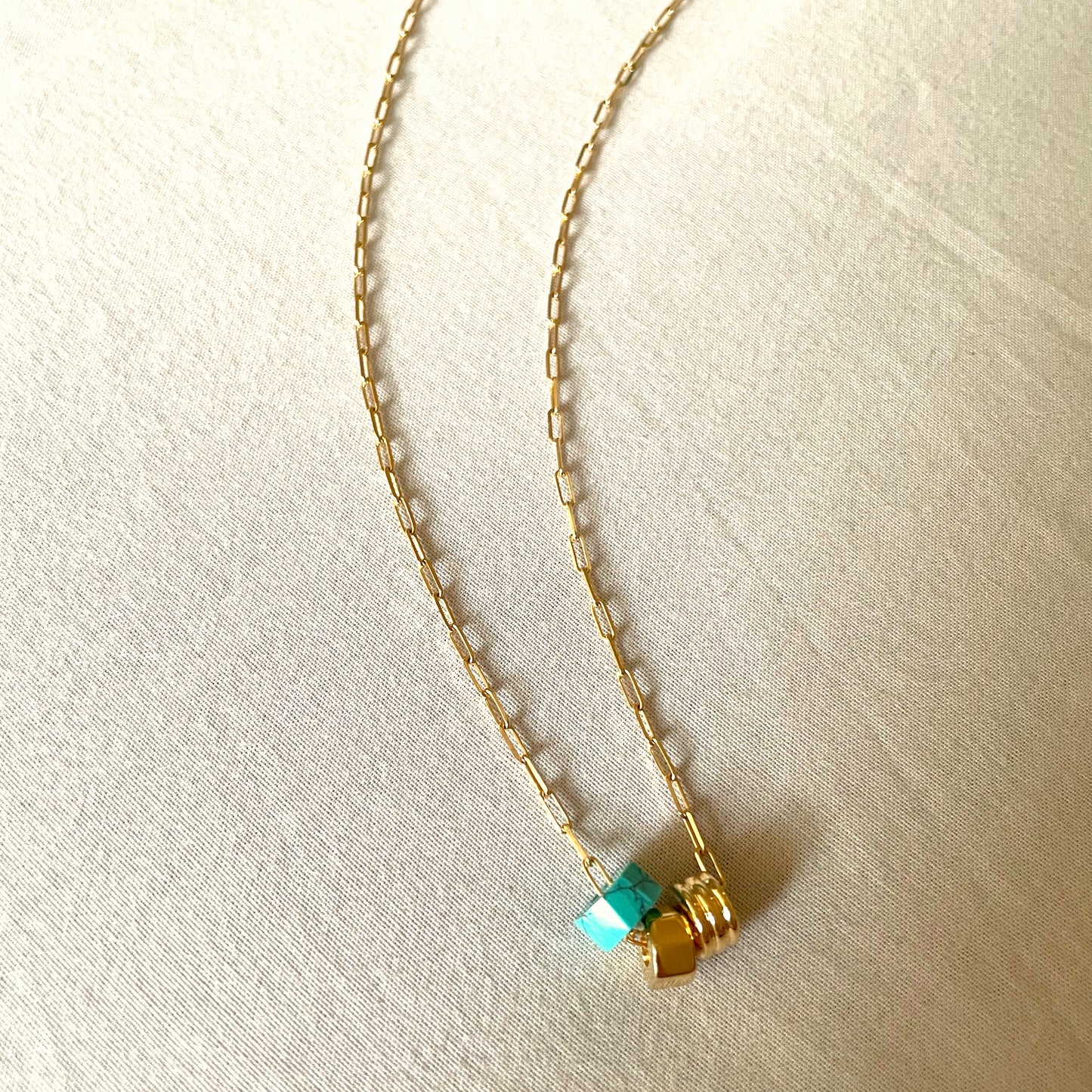 Manako Turquoise Bead Necklace