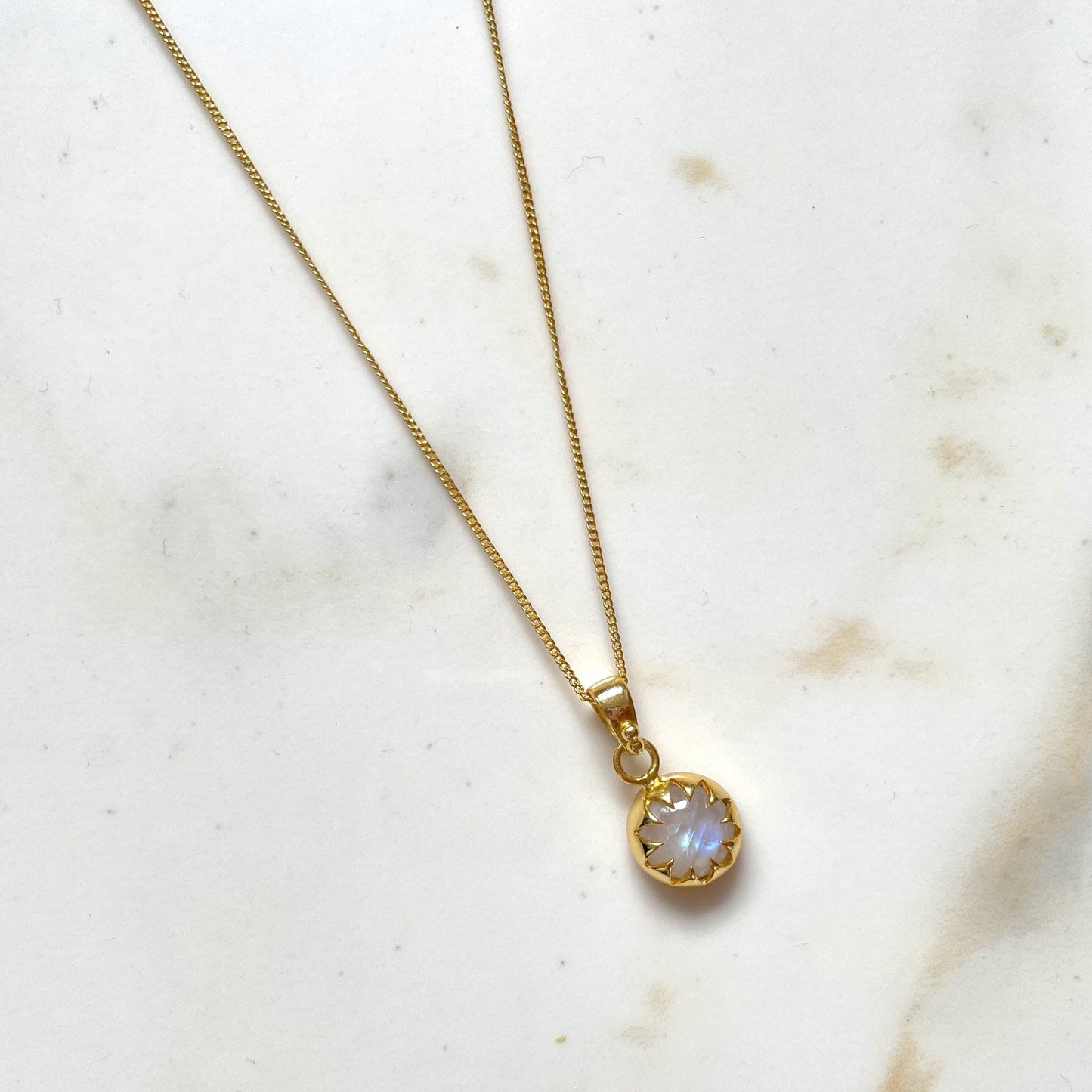 Rainbow Claw Necklace, Gold Plated on 925 Sterling Silver, handmade gemstone necklace by Brinda, Unique Gift, Unique necklace, gemstones, gold, chain, Crystal, trending, mothers day gift, small business, london, dainty necklace, Moonstone, Cute