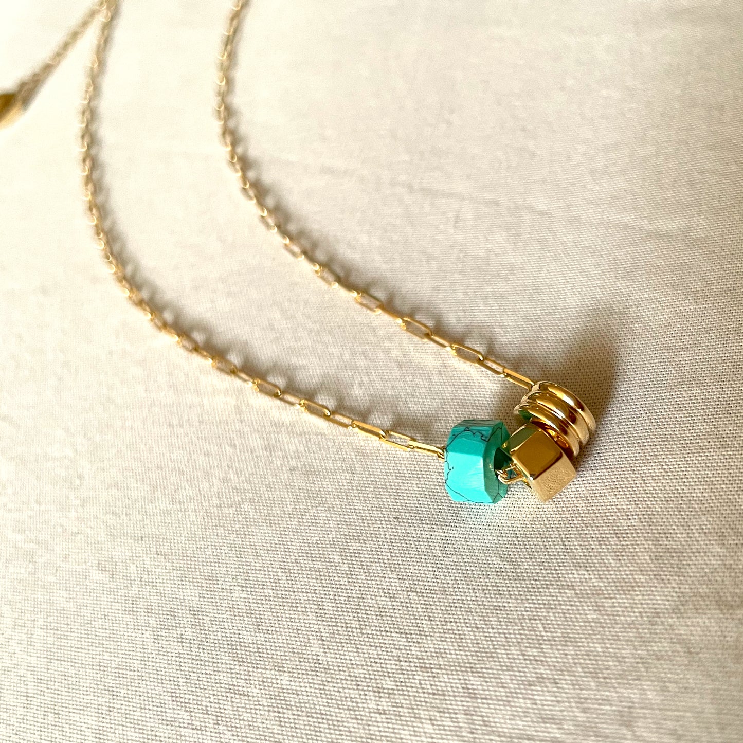Manako Turquoise Bead Necklace