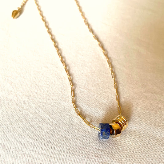 Manako Lapis Lazuli Bead Necklace