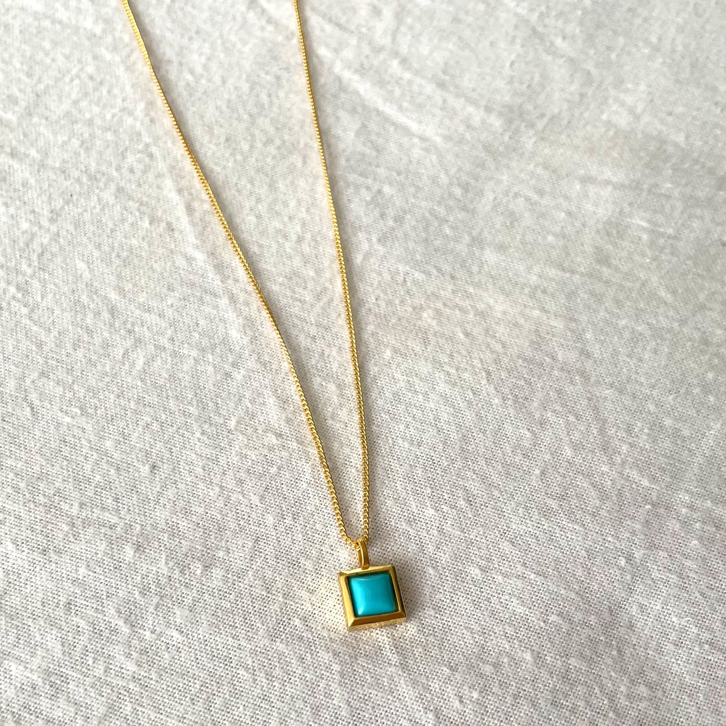 Turquoise Gold Necklace, Crystal gemstone necklace, Gold Plated on 925 Sterling Silver, handmade necklace, Turquoise necklace, Unique Gift, turquoise, gemstones, gold studs, Crystal, Christmas gift ideas, small business, london, dainty necklace