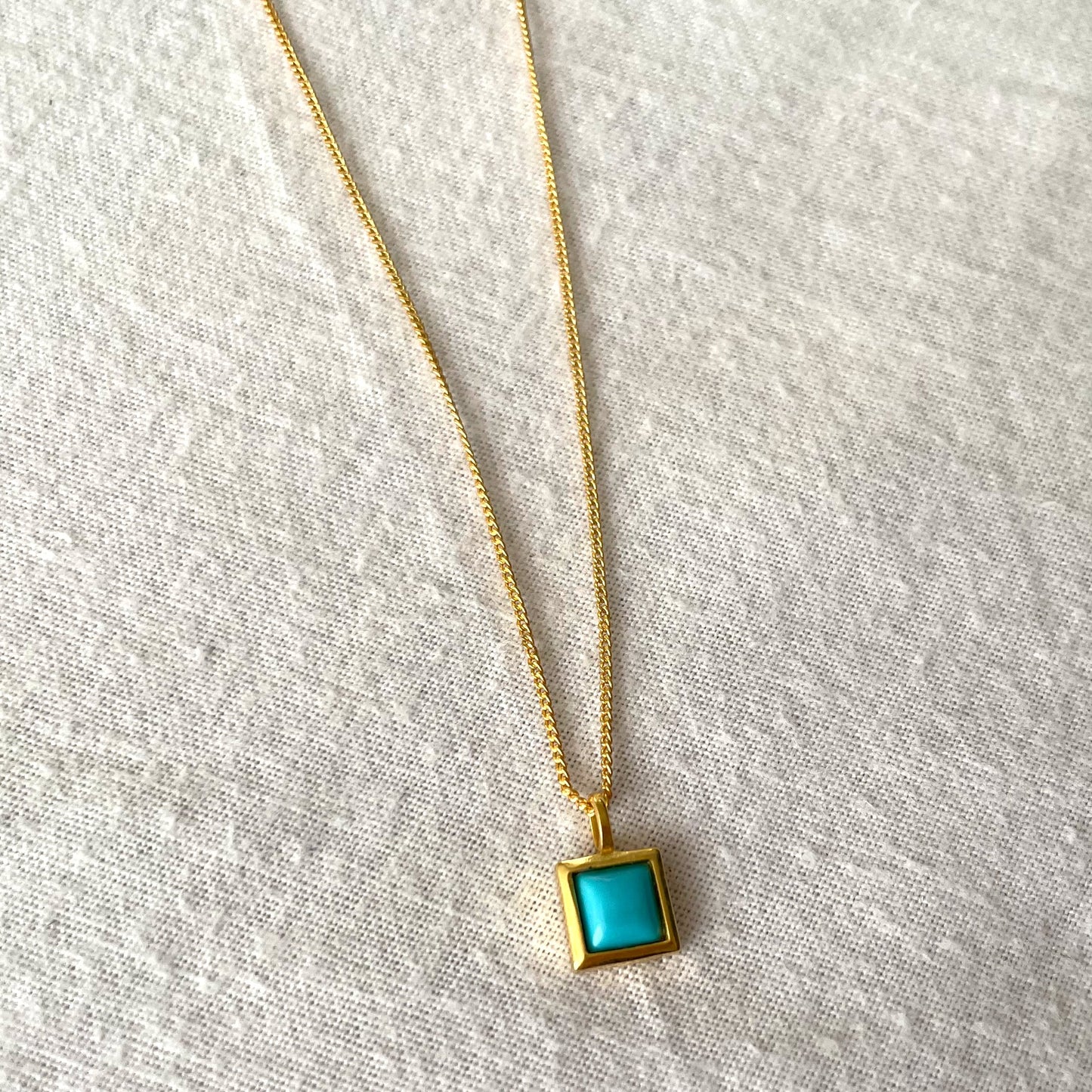 Turquoise Gold Necklace, Crystal gemstone necklace, Gold Plated on 925 Sterling Silver, handmade necklace, Turquoise necklace, Unique Gift, turquoise, gemstones, gold studs, Crystal, Christmas gift ideas, small business, london, dainty necklace