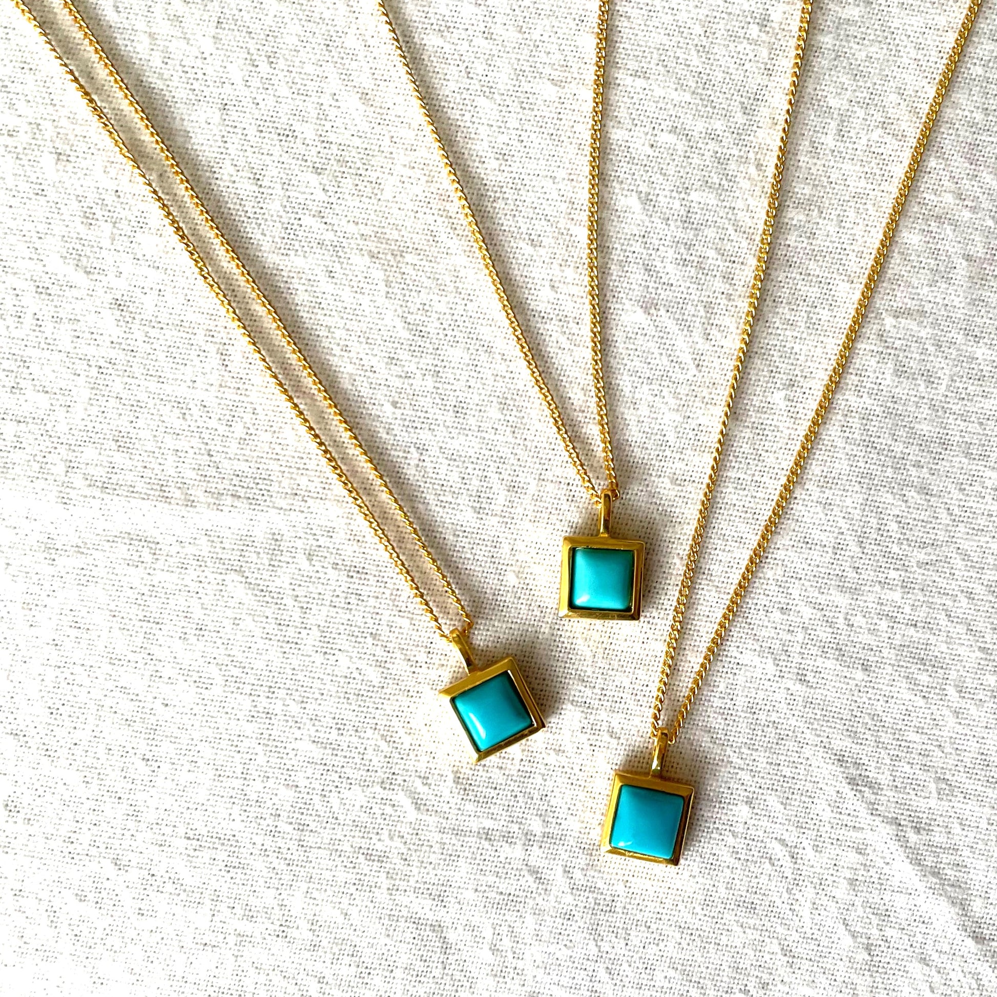 Turquoise Gold Necklace, Crystal gemstone necklace, Gold Plated on 925 Sterling Silver, handmade necklace, Turquoise necklace, Unique Gift, turquoise, gemstones, gold studs, Crystal, Christmas gift ideas, small business, london, dainty necklace